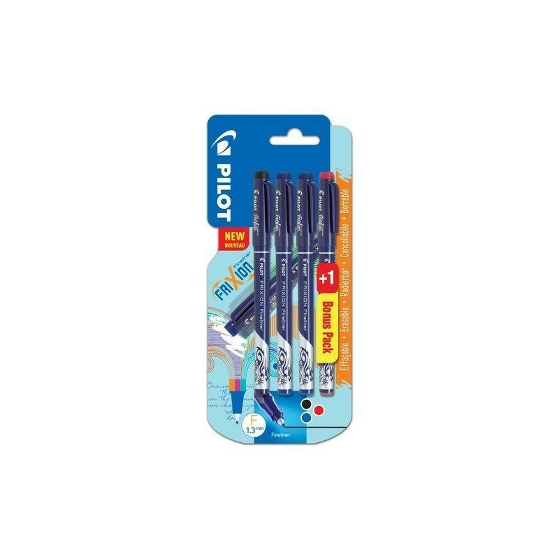 Pilot Frixion Fineliner Blister 3+1 S053767