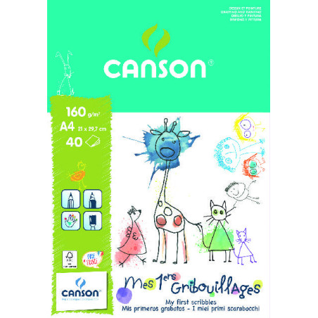 Canson Bloc Mes Premiers Gribouillages A4 160g S400110213