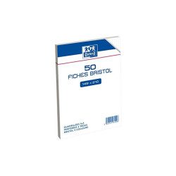 Oxford Fiches bristol 148x210 50 feuilles perforées Y100102295