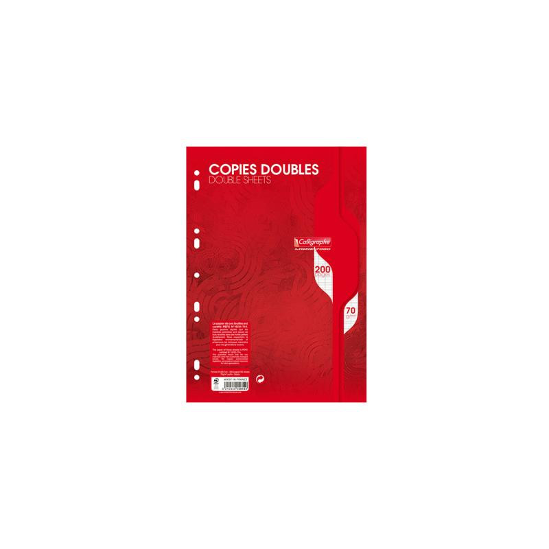 Clairefontaine Copie Double A4 Seyes 70g Perforée 5615