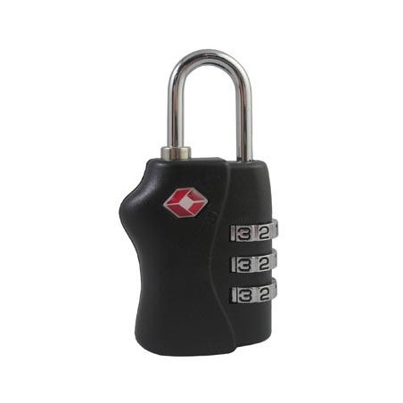 Pavo Cadenas à Combinaison TSA 3 Chiffres Noir PAVO8046720