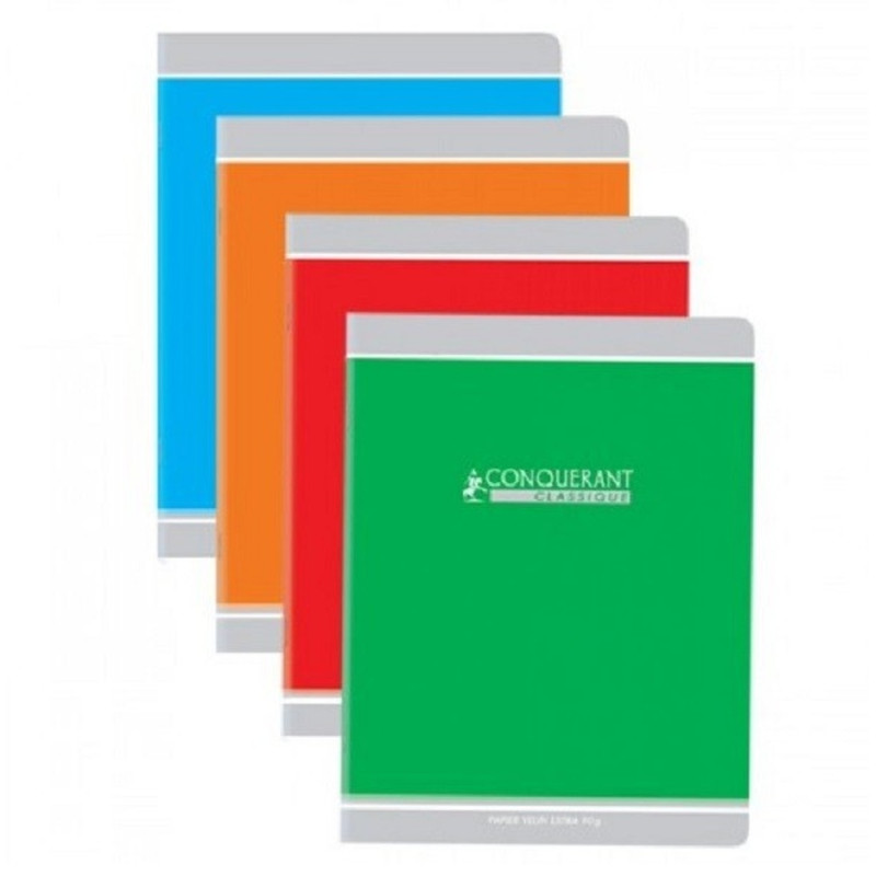Conquerant Cahier Piqué 17x22 32P 90g Seyès 3mm
