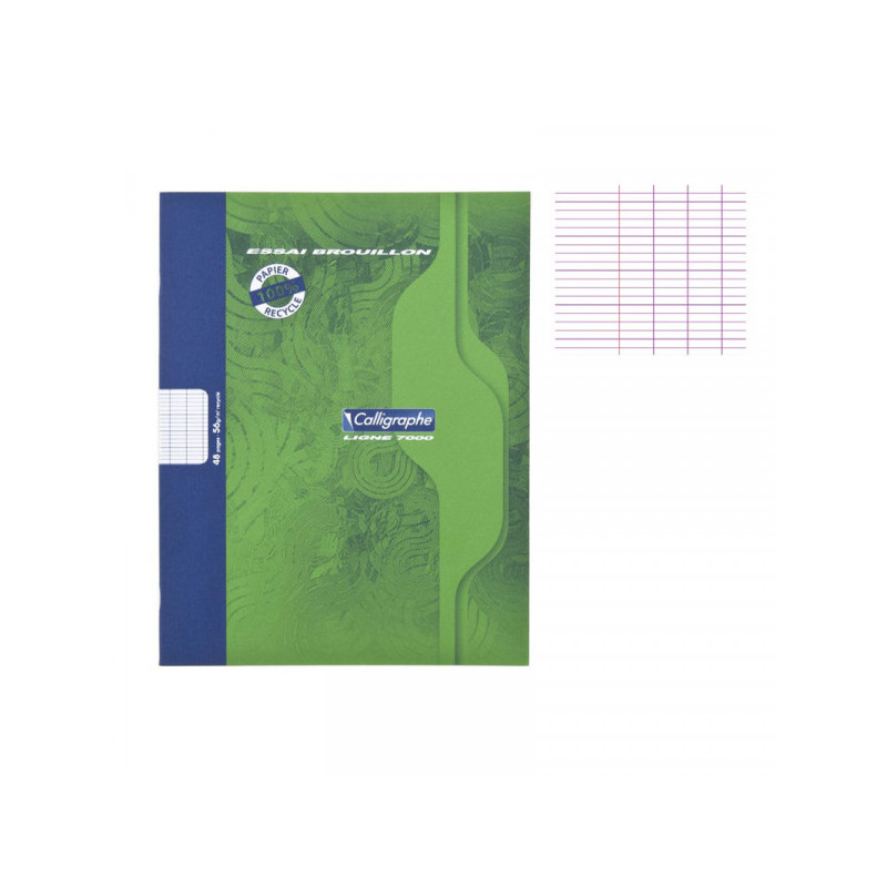 Clairefontaine Cahier de brouillon 17x22cm 96p 56g 21966