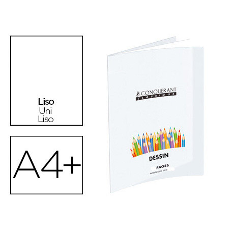 Conquerant Cahier Piqûre 24x32 96 Pages Uni 90g 101311