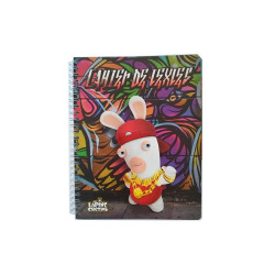 Cahier Texte 17x22 Lapins Crétins 160 Pages S400112828