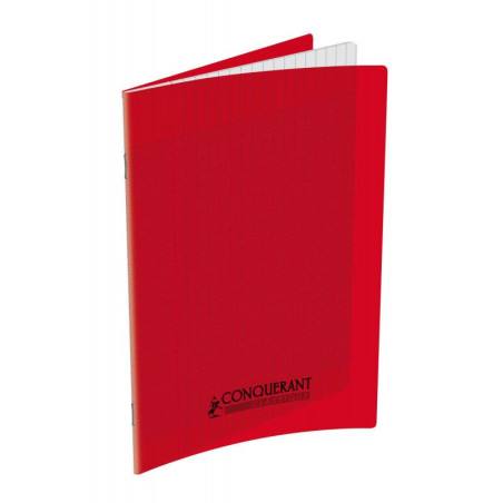 Conquérant Cahier Polypro 17x22 140P 90G Rouge Y400089848