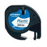 Dymo Cassette ruban plastique blanc 12mm x 4m S91201