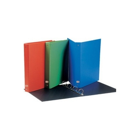 Elba Classeur A4 D20 4 Anneaux Rond PP Assorti S100202366