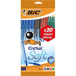 BIC Stylo-bille Cristal Soft Assortiment x20 S9212131