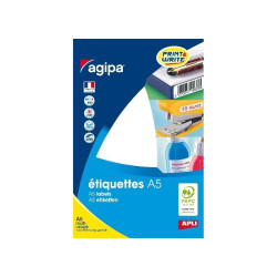 Étui A5 720 Étiquettes Blanches S100816