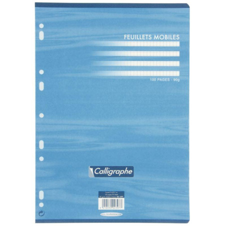 Clairefontaine Feuillets Mobiles A4 100P 5x5 Blanc 90g 2397