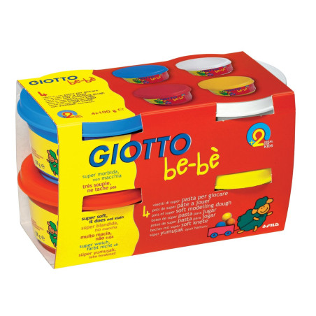 Giotto Be-Bè Pâte à Jouer 4x100g S464901