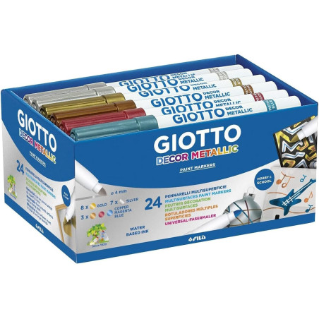 Giotto Decor Metal Schoolpack 24 Feutres S524500