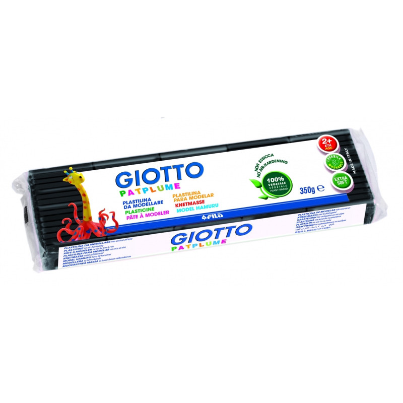 Giotto Patplume Plastiline 350g Noir S510105