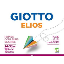 Giotto Pochette Dessin Couleurs Pastels 24x32 150g 12F SF584500