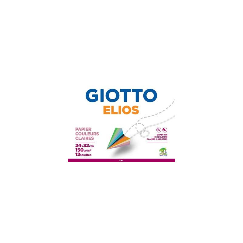 Giotto Pochette Dessin Couleurs Pastels 24x32 150g 12F SF584500