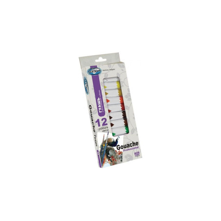 Centrum Gouache 12 couleurs 12ml tubes métal 83551