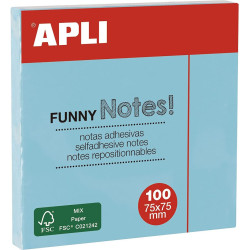 Notes autocollantes Pastel Bleu 75x75 Y19085