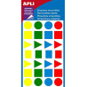 Apli AGIPA Étiquettes Formes Géométriques 15mm S101864