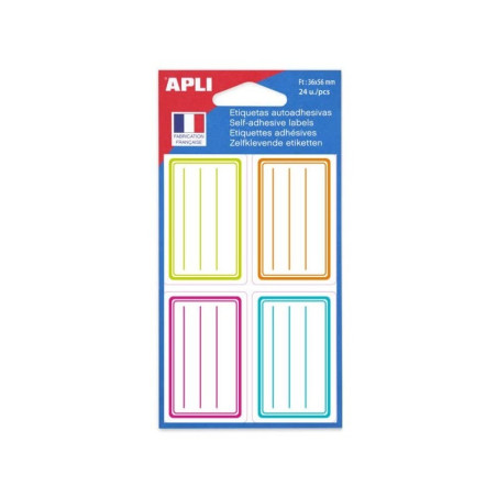 Agipa Étiquettes Ligne Peps Fus/Turq/Ver/Oran S102674