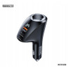 Remax Chargeur Allume-cigare 88,5W 2xUSB-C USB-A Black REMRCC339BK