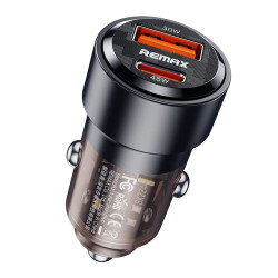 Remax Chargeur Allume-Cigare USB-A USB-C 75W Noir REMRCC360BK