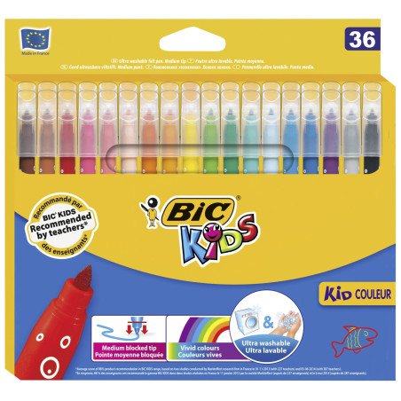 BIC Feutres Coloriage Kids 36 Couleurs S937443