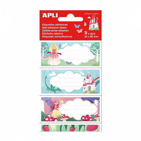 Apli Pochettes scolaires Princesses 81x36mm S18436