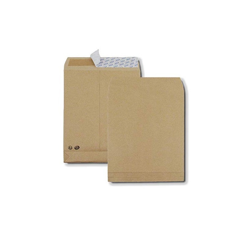 GPV Poche Kraft Armée 120g 26x33 Soufflet 30 Réf 4955