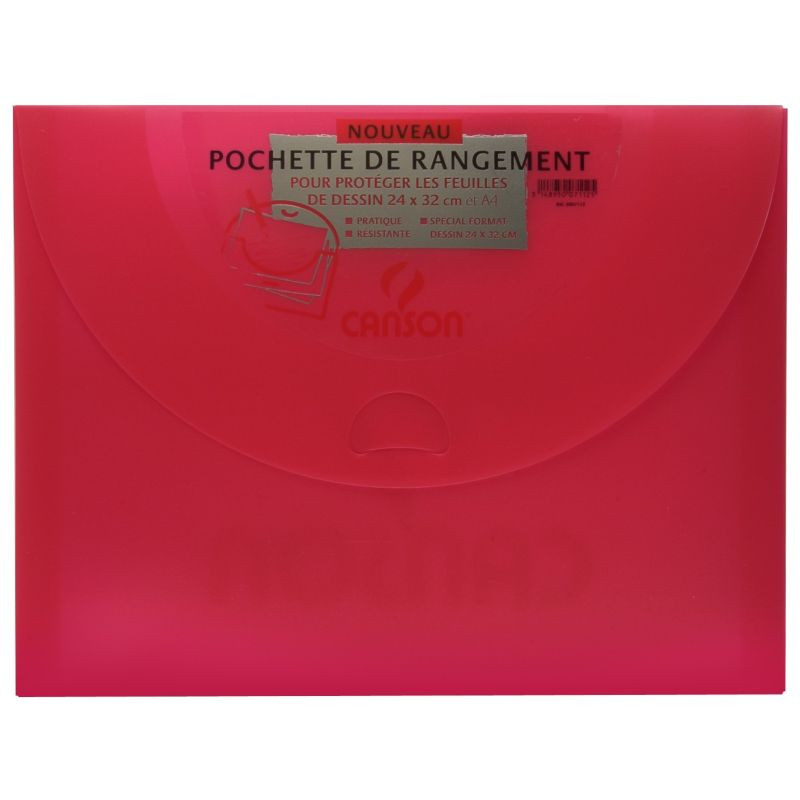 Canson Pochette Rangement 27x35 Couleurs Vives S7112