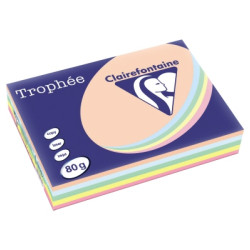 Clairefontaine Rame Papier A4 80g Assortie Pastel 1703