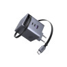 UGREEN Chargeur Secteur 100W 2xUSB-C + 1xUSB-A Rétractable