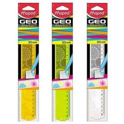Règle 20 cm GEOCUSTOM graduations gravées S254120