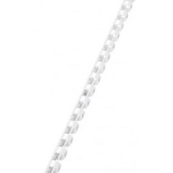 Leitz Reliures Plastiques 8mm Blanc 100 Pièces S35031