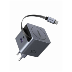 Ugreen Chargeur Secteur 45W USB A+C Rétractable UGCS65822N