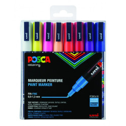 Posca Set 16 Marqueurs Pointe Fine SPC3M/16A_ASS21