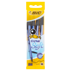 BIC Stylo-Bille Cristal Soft Noir S918526