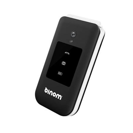 Binom Smartphone X3S Clapet Senior 4G Noir et Blanc