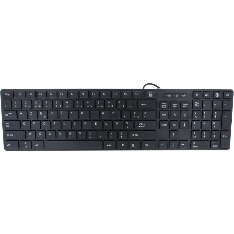 Clavier Design Touch Noir avec Housse ML306537
