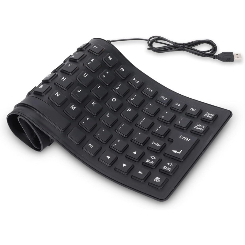 Think Xtra Clavier Souple USB Noir KBF1TXUBK