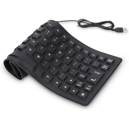 Think Xtra Clavier Souple USB Noir KBF1TXUBK