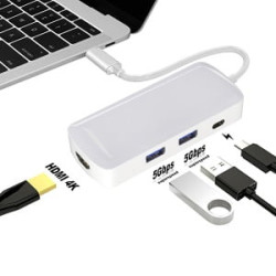 GSA Adaptateur USB-C Multifonction vers HDMI 2 Ports USB3 ITEKH365876