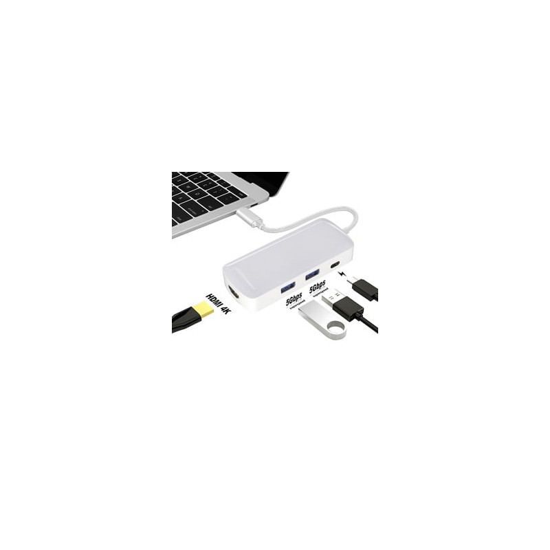 GSA Adaptateur USB-C Multifonction vers HDMI 2 Ports USB3 ITEKH365876