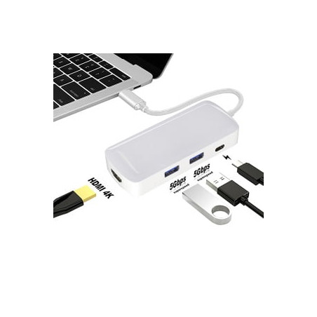 GSA Adaptateur USB-C Multifonction vers HDMI 2 Ports USB3 ITEKH365876