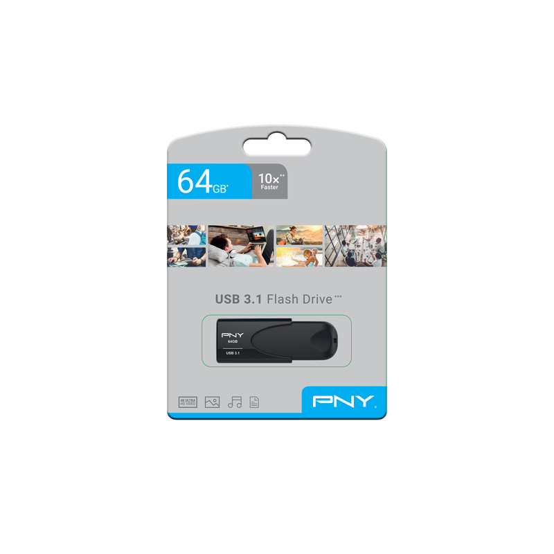 PNY Clé USB Attaché 64GB USB 3.1 CLEPNYATT64GBU31