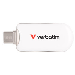 Verbatim Clé USB Plectra 128GB USB-C White