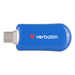 Verbatim Clé USB 256GB Plectra USB3.2 Type-C Bleue