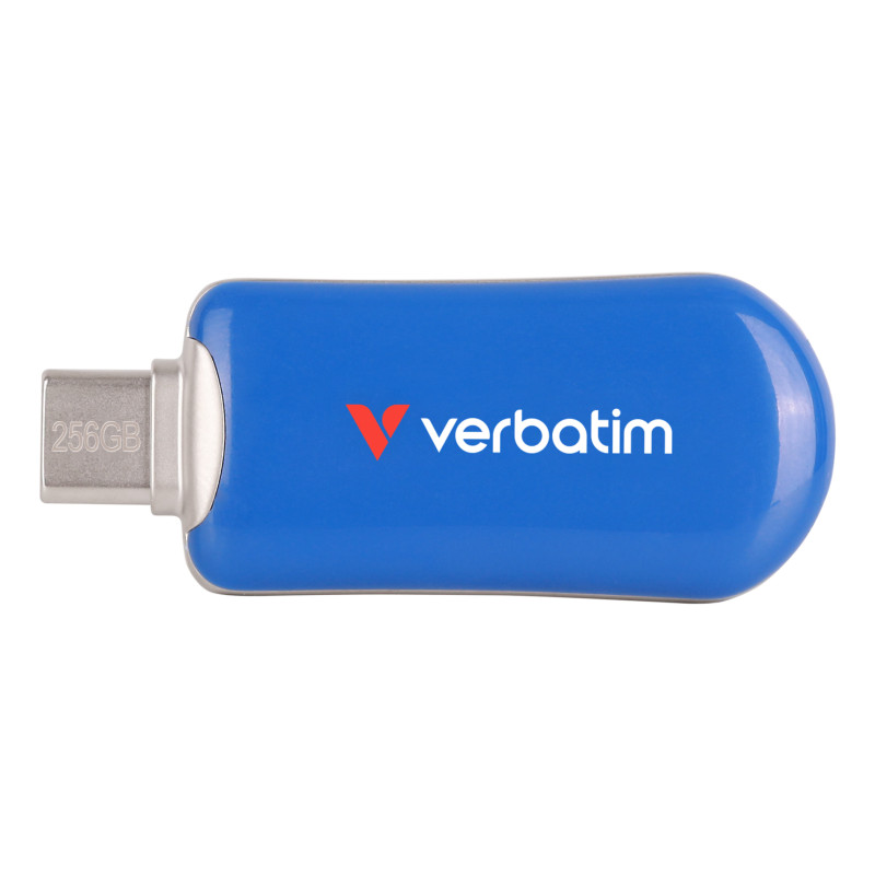 Verbatim Clé USB 256GB Plectra USB3.2 Type-C Bleue