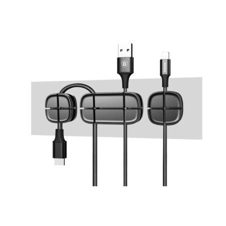 Baseus Attache Câble Noir BAS261389