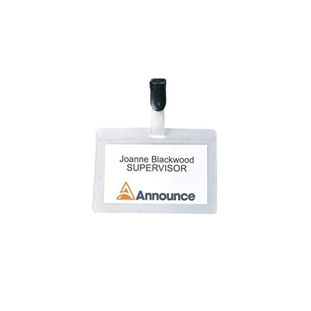 Announce Badge avec Clip 50x90 PAVO8009244